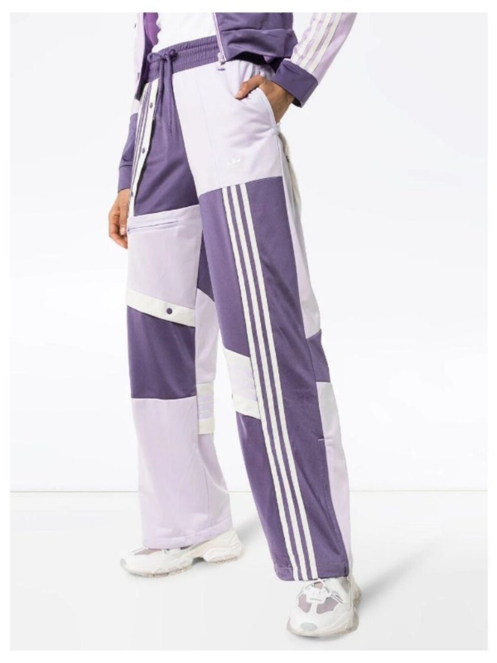 adidas x DANIELLE CATHARI Track Pants Regular SIZE MD + Purple + NEW